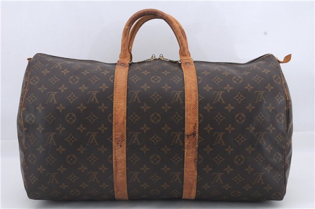 Authentic Louis Vuitton Monogram Keepall 50 Travel Boston Bag M41426 LV 4166D