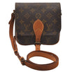 Authentic Louis Vuitton Monogram Cartouchiere PM M51254 Shoulder Bag Junk 4166I