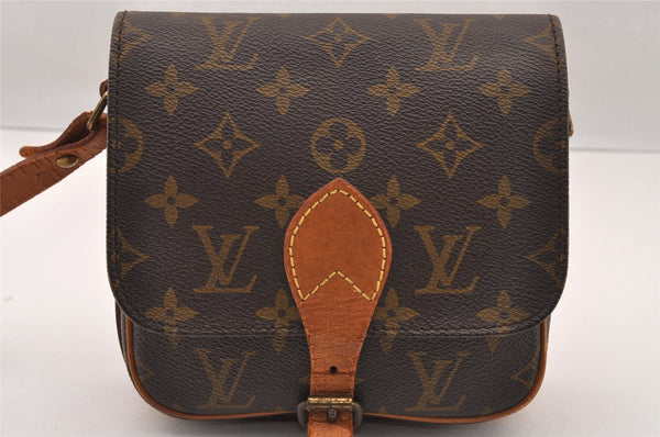 Authentic Louis Vuitton Monogram Cartouchiere PM M51254 Shoulder Bag Junk 4166I