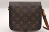 Authentic Louis Vuitton Monogram Cartouchiere PM M51254 Shoulder Bag Junk 4166I