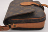 Authentic Louis Vuitton Monogram Cartouchiere PM M51254 Shoulder Bag Junk 4166I