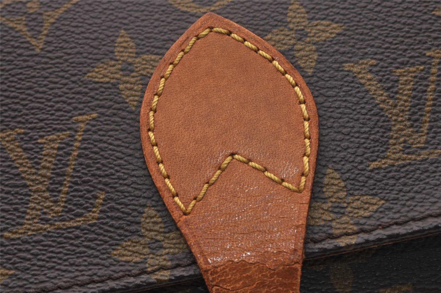 Authentic Louis Vuitton Monogram Cartouchiere PM M51254 Shoulder Bag Junk 4166I