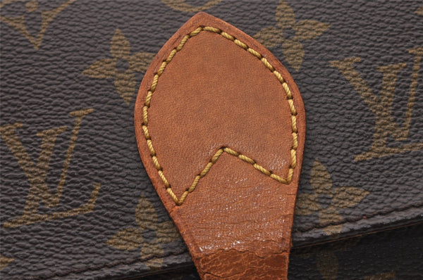 Authentic Louis Vuitton Monogram Cartouchiere PM M51254 Shoulder Bag Junk 4166I