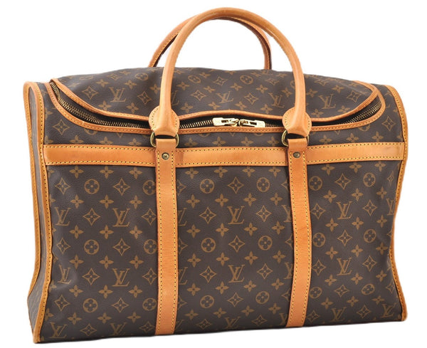 Authentic Louis Vuitton Monogram Sac Chien 55 Pet Carrier Bag M41922 LV 4167F