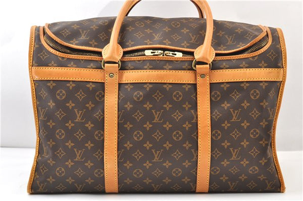 Authentic Louis Vuitton Monogram Sac Chien 55 Pet Carrier Bag M41922 LV 4167F