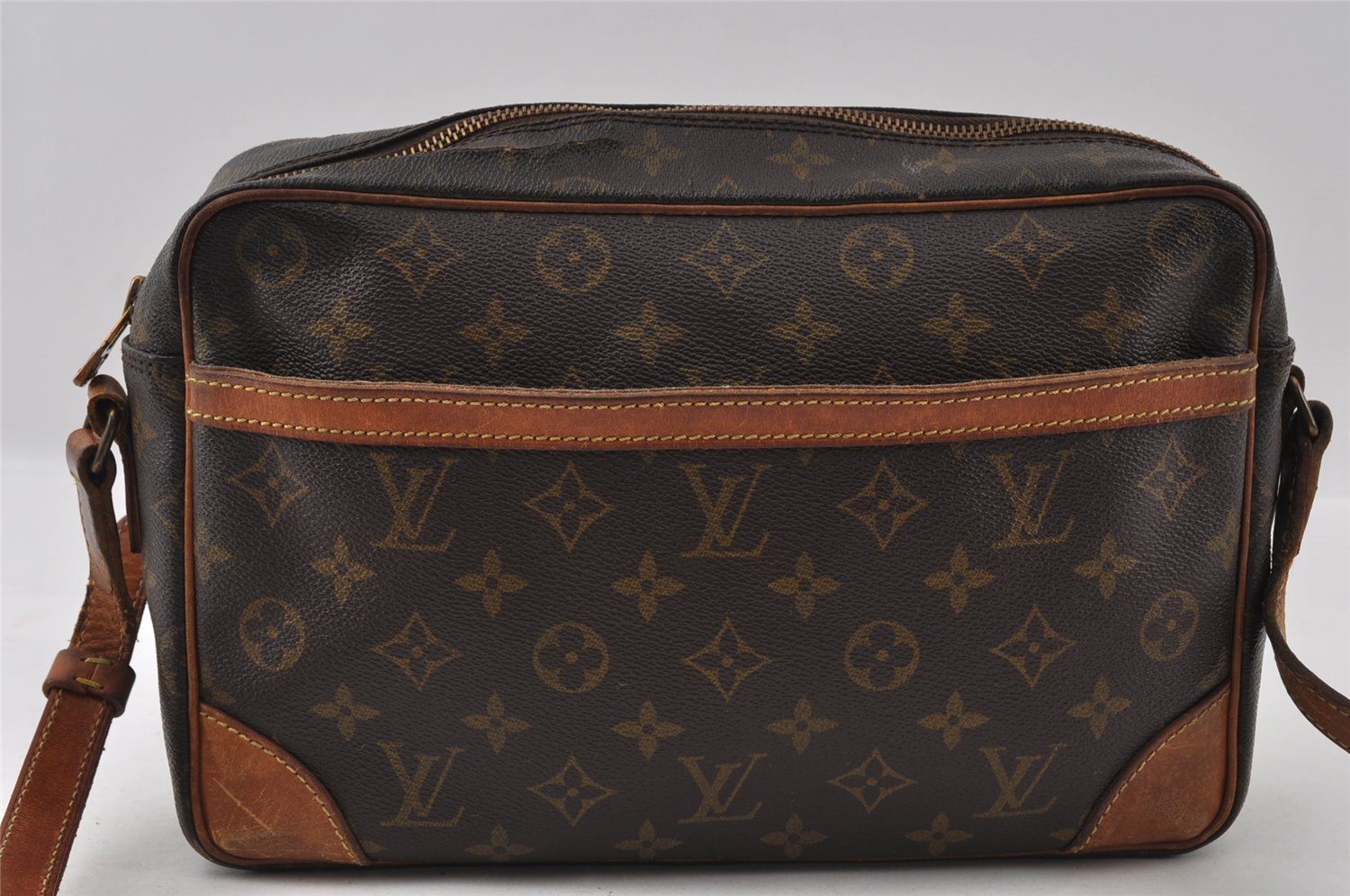 Authentic Louis Vuitton Monogram Trocadero 30 Shoulder Cross Bag M51272 LV 4167I