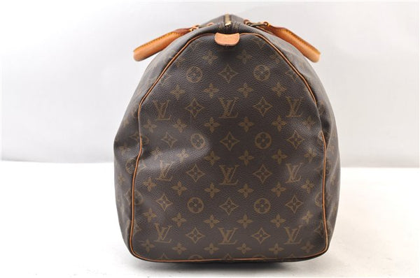 Authentic Louis Vuitton Monogram Keepall 55 Travel Boston Bag M41424 LV 4168F