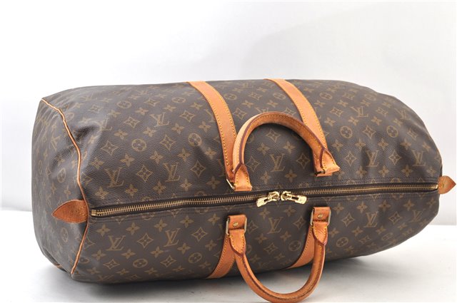 Authentic Louis Vuitton Monogram Keepall 55 Travel Boston Bag M41424 LV 4168F