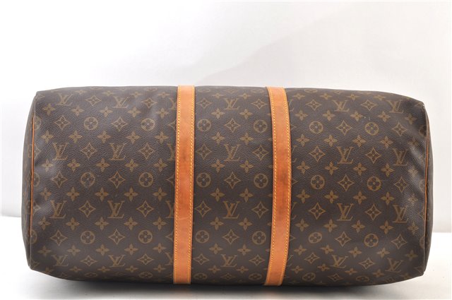 Authentic Louis Vuitton Monogram Keepall 55 Travel Boston Bag M41424 LV 4168F