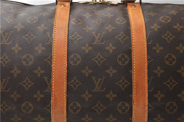 Authentic Louis Vuitton Monogram Keepall 55 Travel Boston Bag M41424 LV 4168F
