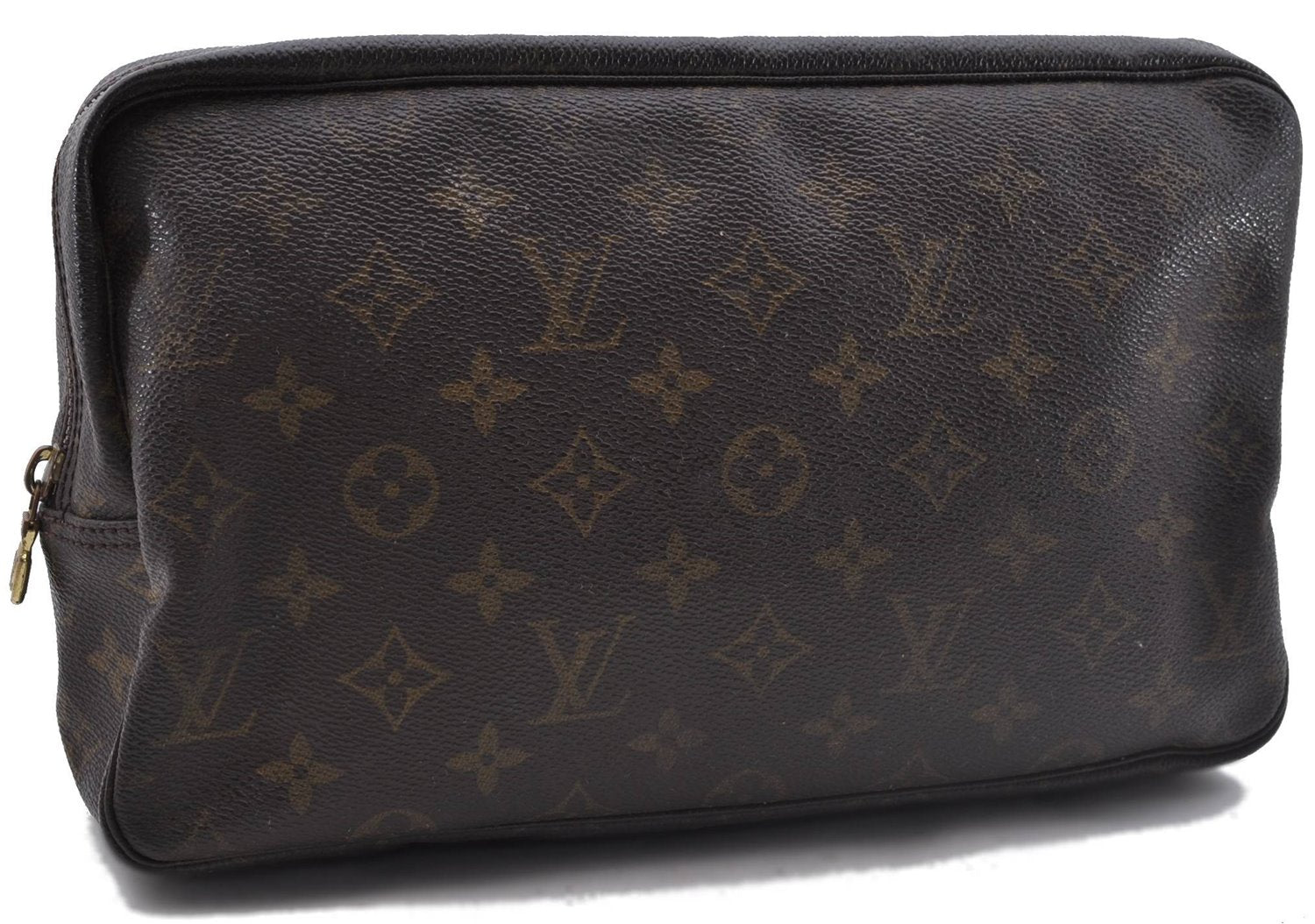 Louis Vuitton Monogram Trousse Toilette 28 Clutch Hand Bag M47522 Junk 4169D