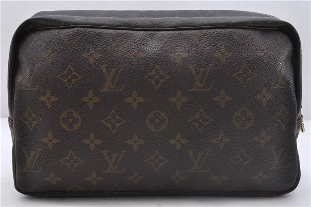 Louis Vuitton Monogram Trousse Toilette 28 Clutch Hand Bag M47522 Junk 4169D