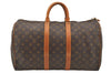 Authentic Louis Vuitton Monogram Keepall 45 Travel Boston Bag M41428 LV 4171I