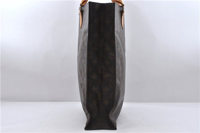 Authentic Louis Vuitton Monogram Sac Plat Hand Bag M51140 LV 4172D