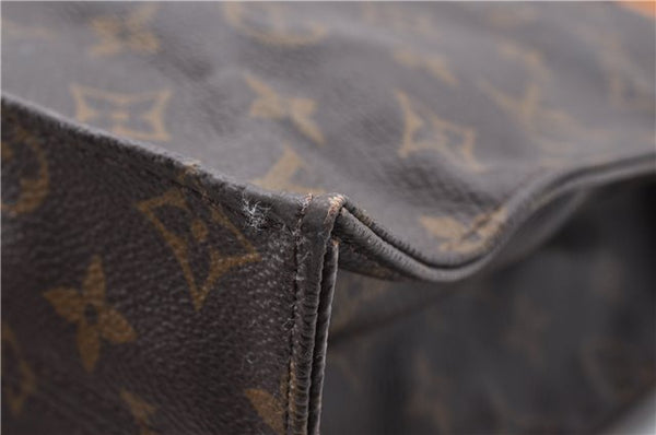 Authentic Louis Vuitton Monogram Sac Plat Hand Bag M51140 LV 4172D