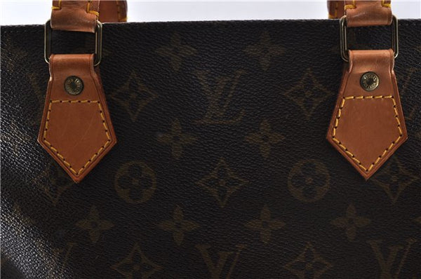 Authentic Louis Vuitton Monogram Sac Plat Hand Bag M51140 LV 4172D