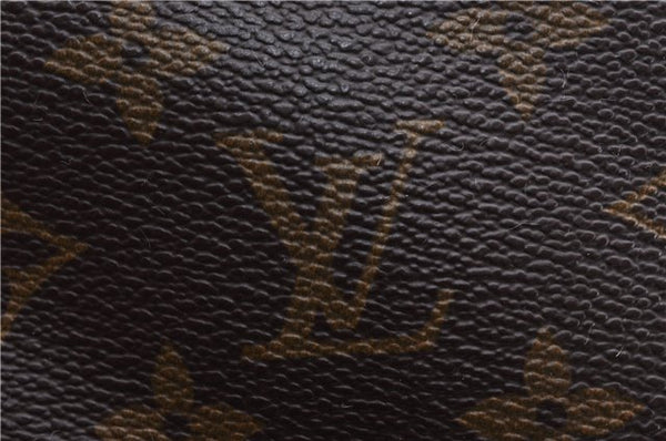 Authentic Louis Vuitton Monogram Sac Plat Hand Bag M51140 LV 4172D