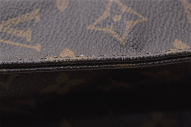 Authentic Louis Vuitton Monogram Sac Plat Hand Bag M51140 LV 4172D