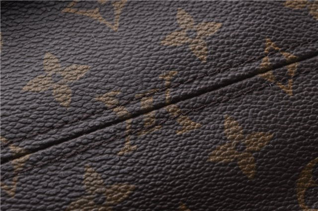 Authentic Louis Vuitton Monogram Sac Plat Hand Bag M51140 LV 4172D