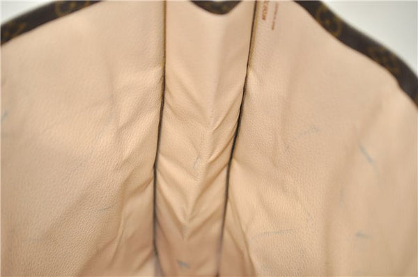 Authentic Louis Vuitton Monogram Sac Plat Hand Bag M51140 LV 4172D