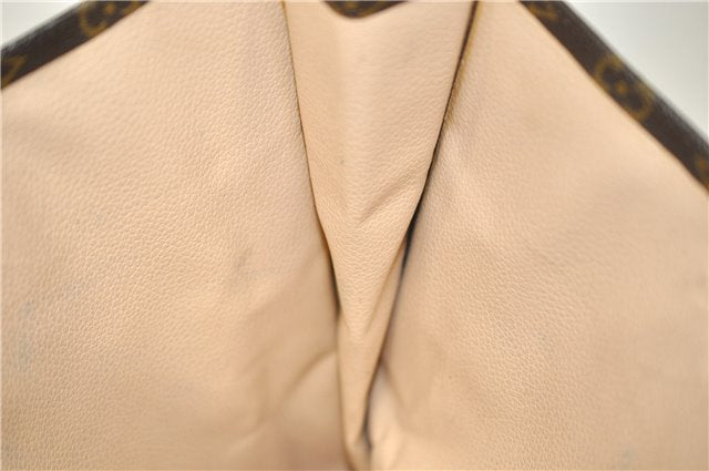 Authentic Louis Vuitton Monogram Sac Plat Hand Bag M51140 LV 4172D