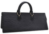 Authentic Louis Vuitton Epi Sac Triangle Hand Bag Black M52092 LV 4173D