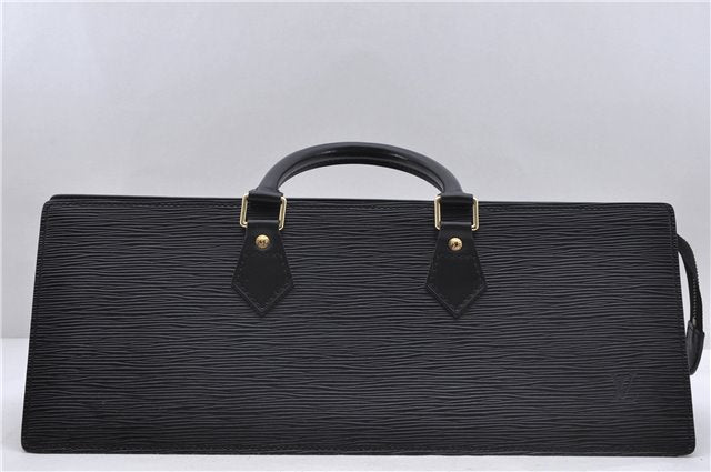 Authentic Louis Vuitton Epi Sac Triangle Hand Bag Black M52092 LV 4173D