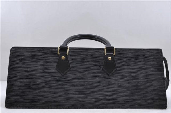 Authentic Louis Vuitton Epi Sac Triangle Hand Bag Black M52092 LV 4173D