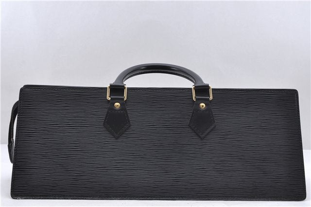 Authentic Louis Vuitton Epi Sac Triangle Hand Bag Black M52092 LV 4173D