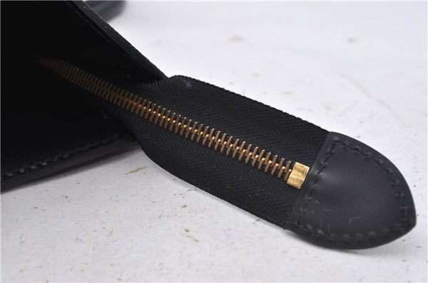 Authentic Louis Vuitton Epi Sac Triangle Hand Bag Black M52092 LV 4173D