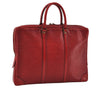 Authentic Louis Vuitton Epi Porte Documents Voyage Briefcase Red M54477 LV 4174I
