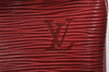 Authentic Louis Vuitton Epi Porte Documents Voyage Briefcase Red M54477 LV 4174I