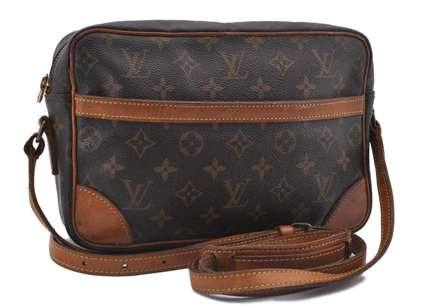 Auth Louis Vuitton Monogram Trocadero 27 Shoulder Cross Body Bag M51274 LV 4175D