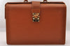 Authentic Louis Vuitton Epi Serviette Fermoir Briefcase Brown M54358 LV 4175I