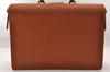 Authentic Louis Vuitton Epi Serviette Fermoir Briefcase Brown M54358 LV 4175I