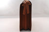 Authentic Louis Vuitton Epi Serviette Fermoir Briefcase Brown M54358 LV 4175I