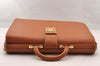 Authentic Louis Vuitton Epi Serviette Fermoir Briefcase Brown M54358 LV 4175I
