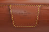 Authentic Louis Vuitton Epi Serviette Fermoir Briefcase Brown M54358 LV 4175I
