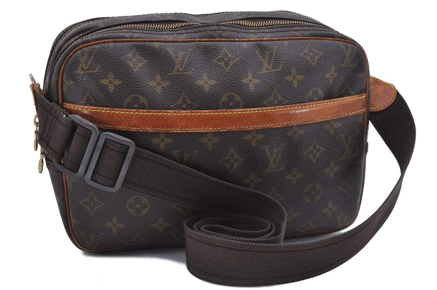 Auth Louis Vuitton Monogram Reporter PM Shoulder Cross Body Bag M45254 LV 4176D