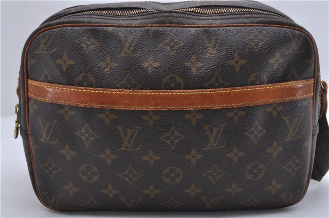 Auth Louis Vuitton Monogram Reporter PM Shoulder Cross Body Bag M45254 LV 4176D