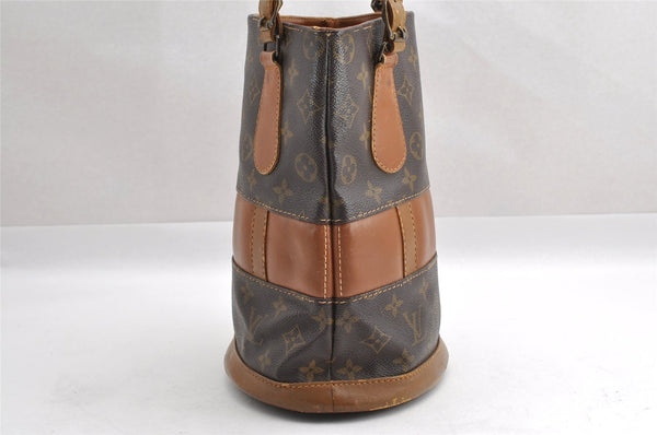 Authentic Louis Vuitton Monogram Bucket PM Shoulder Tote Bag USA Model LV 4176I