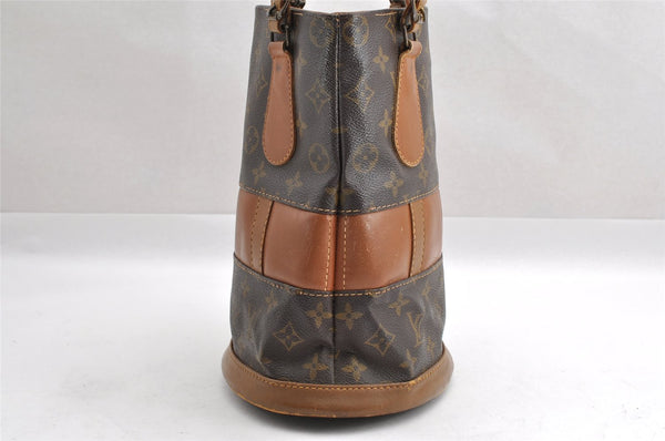 Authentic Louis Vuitton Monogram Bucket PM Shoulder Tote Bag USA Model LV 4176I