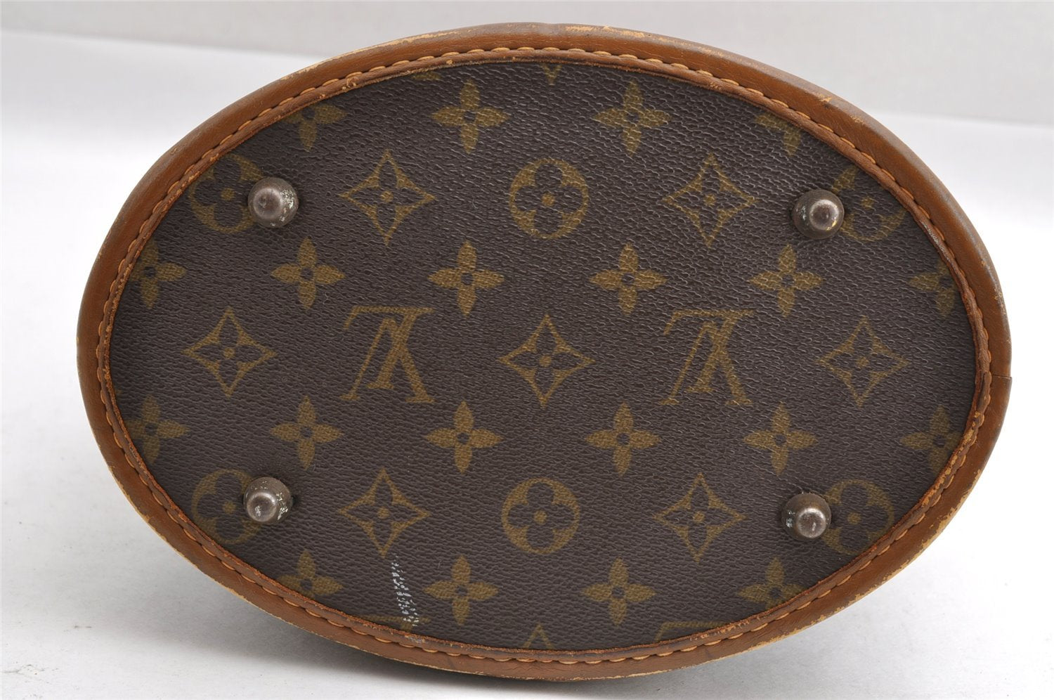 Authentic Louis Vuitton Monogram Bucket PM Shoulder Tote Bag USA Model LV 4176I