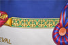 Authentic HERMES Carre 90 Scarf "LES RUBANS DU CHEVAL" Silk Blue 4177E