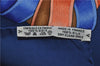 Authentic HERMES Carre 90 Scarf "LES RUBANS DU CHEVAL" Silk Blue 4177E