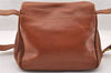 Authentic GUCCI Bamboo Shoulder Cross Body Bag Purse Leather Brown Junk 4177I