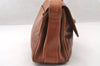 Authentic GUCCI Bamboo Shoulder Cross Body Bag Purse Leather Brown Junk 4177I