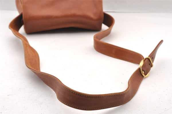 Authentic GUCCI Bamboo Shoulder Cross Body Bag Purse Leather Brown Junk 4177I