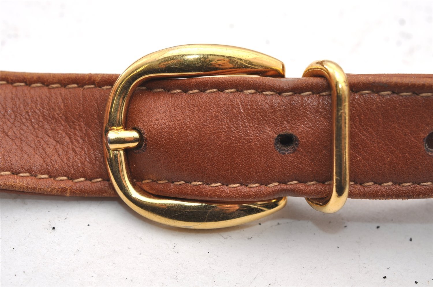 Authentic GUCCI Bamboo Shoulder Cross Body Bag Purse Leather Brown Junk 4177I