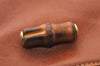 Authentic GUCCI Bamboo Shoulder Cross Body Bag Purse Leather Brown Junk 4177I